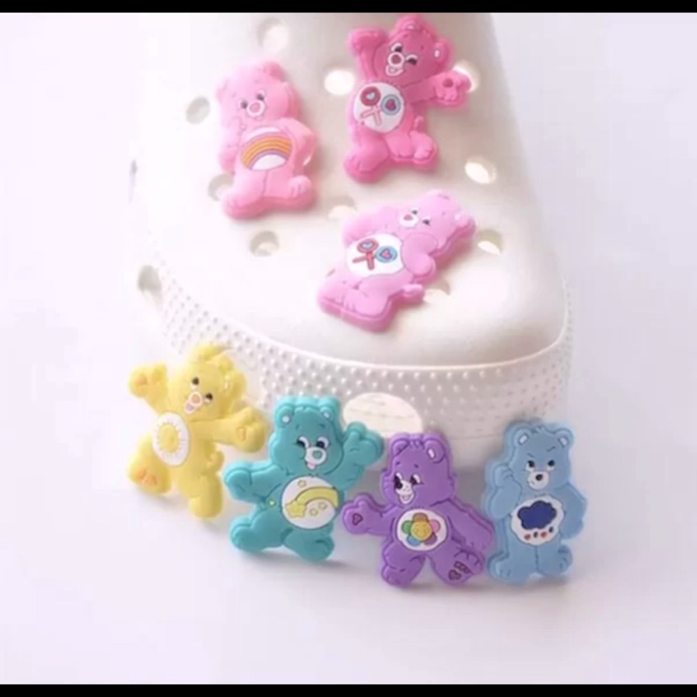 Complete Set Of 6 Care Bear Crock Charms